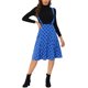 thumbnail image 2 of Faldas de tirantes ajustables de lunares para mujeres Inspire Chic XS azul real, 2 of 7