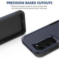 thumbnail image 2 of for Samsung Galaxy S23 Plus Heavy Duty Case,Stylish 2 in 1 Military Grade Armor PC+TPU Silicone Hybrid Rugged Shockproof Glossy Grip Edge Protective Anti-Scratch Back Phone Cover,Darkblue, 2 of 5