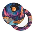 thumbnail image 2 of Disketp Fantasy Cosmic Landscape Funda Redonda para Taburete, Funda de Cojín para Silla de Bar Suave y Elástica-12 inch, 2 of 7