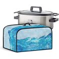thumbnail image 1 of Appliance Covers Slow Cooker Dust Cover Appliance Cover Universal Fit with Side Mesh Pocket and Handy Handle Shield Your Kitchen Appliances, Water, CZA64, 1 of 1