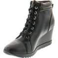 sneaker wedge bootie