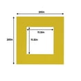 thumbnail image 3 of Vibrant Yellow Acid Free 20x20 Picture Frame Mats with White Core Bevel Cut for 12x12 Pictures -, 3 of 4