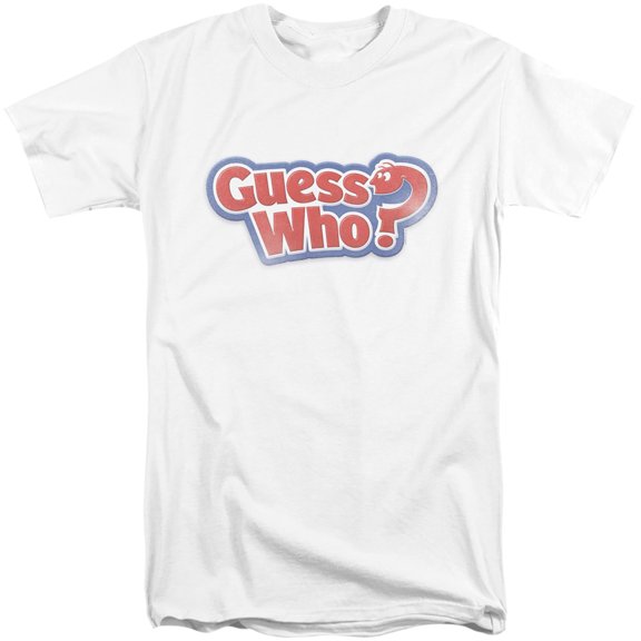 Guess Who Guess Who Distressed Logo S/S Adult Tall 18/1 T-Shirt White