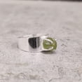 thumbnail image 4 of Natural Peridot Ring, Rough Peridot Gemstone Ring, August Birthstone, Wide Band, 925 Sterling Silver, Womens Ring, Christmas, Thanksgiving, Handmade, Statement Jewelry, Rough Gemstone Jewelry, 4 of 6