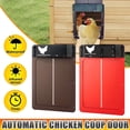 thumbnail image 5 of Puerta automática para gallinero de plástico reforzado rojo con energía solar - Puerta automática para gallinero a batería, 5 of 5