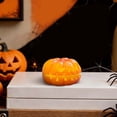 thumbnail image 6 of SeekLGT Cute Halloween Decor Cat Figurine, Halloween Desk Decor Resin Desktop Ornament with Witch Hat, Moon and Pumpkin for Shelf, Mantel, Office Decoration, 3 pc, 6 of 6