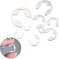 thumbnail image 4 of Internal Circlips, Internal Circlips Ring, E Clip Ring, Stainless Steel E-Clip Circlip Set, 120 Pack E-Clip Retaining Rings - Steel - 10 Sizes - Internal Snap Button, 4 of 5