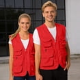 thumbnail image 1 of Men's Outerwear Vest for Daily Wear with 3D Pocket Layout Functional Construction Layering and Versatile Utility, 1 of 3