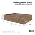 thumbnail image 4 of Base Cama Matrimonial Con Cajones Compartimientos KingsHouse cafe Matrimonial, 4 of 7