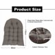 thumbnail image 5 of Cojín para Silla, Cojín para Sillón de Ratán, Cojines para Silla Relax para Columpio de Cesta Colgante, Cojines para Asiento de Cesta para Interior, Exterior, 80 x 120 cm, Gris, 5 of 5