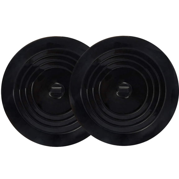 Tub Stopper 2 Pack, 6 inches Large Silicone Drain Plug Hair Stopper Flat Suction Cover for Kitchen Gadgets Bathroom Accessories and Laundry