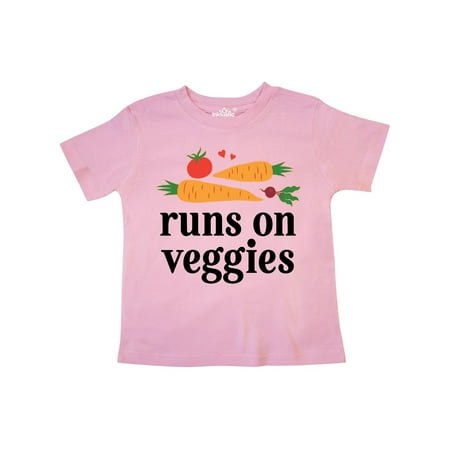 

Inktastic Vegetarian Runs On Veggies Gift Toddler Boy or Toddler Girl T-Shirt