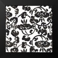thumbnail image 2 of Vess, June Erica 20x20 Black Modern Framed Museum Art Print Titled - Ink Motif II, 2 of 5