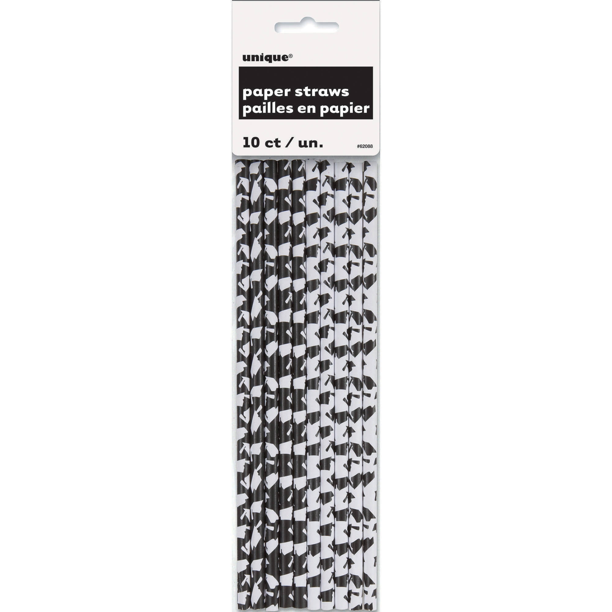 Graduation Party Paper Straws, 8.25 in, 10ct