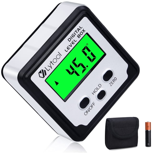 Digital Angle Finder, Lytool Digital Angle Gauge Magnetic,Inclinometer Level,Angle Measuring Tool w