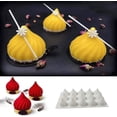 thumbnail image 3 of Molde de silicona para pastel con forma de cuento ruso, molde para hornear postres de mousse de chocolate con fondant, bandeja multifunción 3D para cupcakes, 15 cavidades (cuento ruso Sh, 3 of 4