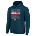 thumbnail image 2 of Men's Starter Navy Florida Panthers Four Team Name Logo Fleece Pullover Hoodie, 2 of 3