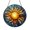 Acrylic 3.5 Inch, variant on Sun Symbol Decorative Window Hanging – Stained Glass Style