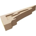 thumbnail image 6 of 4"W x 24"D x 8"H Thin Mayflower Rough Cedar Woodgrain TimberThane Corbel, Primed Tan, 6 of 6