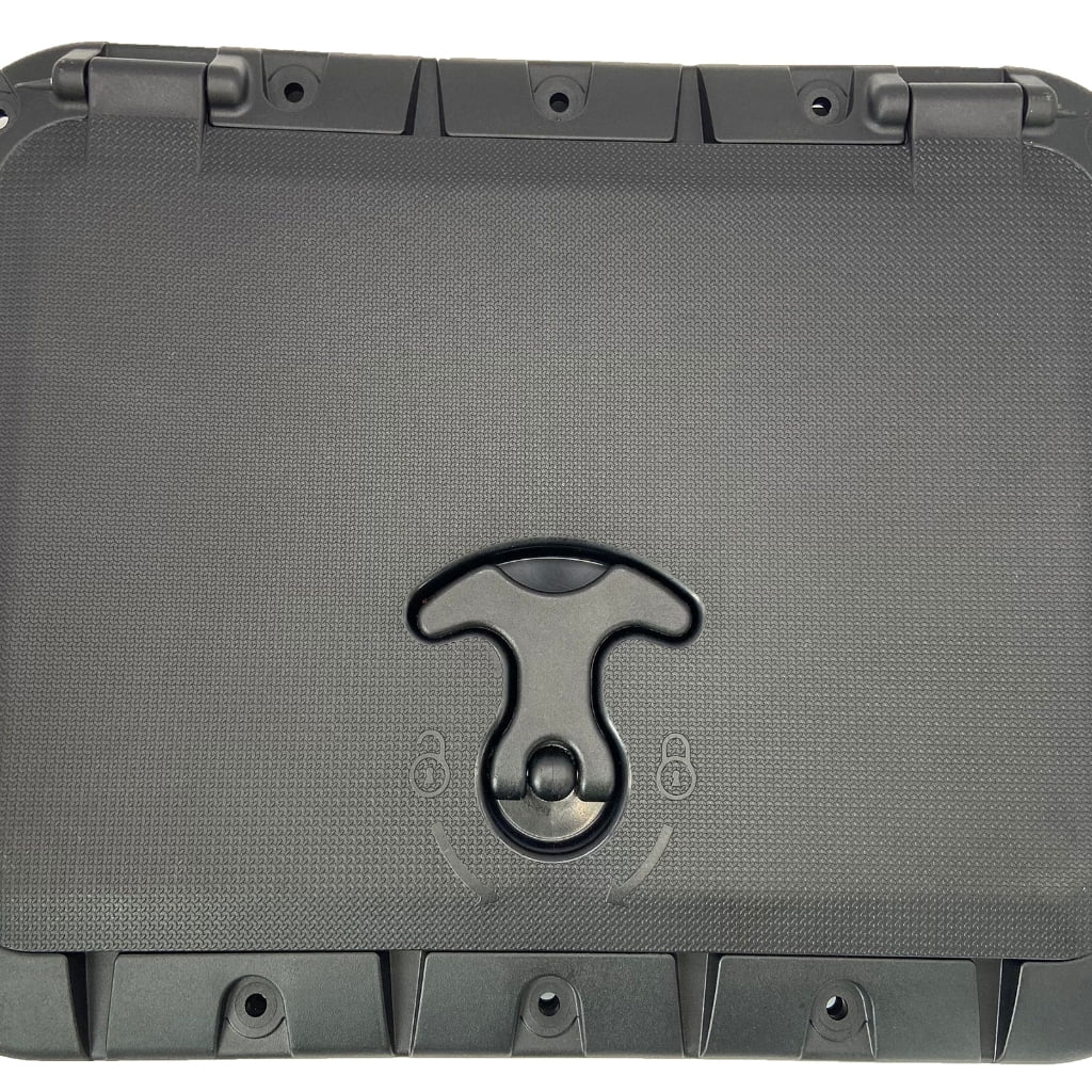 Zeiwohndc Lockable Square Boat Hatches Cover With Ergonomic Handle Kayak Canoe Accessory