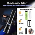 thumbnail image 5 of [2 Pack] DXIMRX 120000 Lumens Rechargeable Flashlights, Super Bright Flashlight with 5 Modes and Zoomable, IPX7 Waterproof, Usb LED Flashlight for Emergencies, Camping, Home, 5 of 11