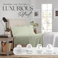 thumbnail image 2 of Pc Premium Queen Sheet Set ( Flat Fitted & Pillow Cases) Cotton Thread Count Cool Crisp & Breathable Queen Bed Sheet Set Deep Pocket Percale Sheets Light, 2 of 9