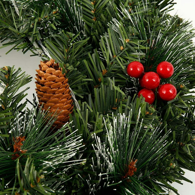 Garland - 6ft, Lightly Frosted Pine with Pine Cones