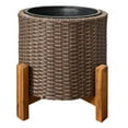 thumbnail image 1 of Grapevine Resin Wicker Planter with Stand, 1 of 7
