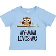 thumbnail image 3 of Inktastic My Mimi Loves Me Girls Owl Girls Toddler T-Shirt, 3 of 5