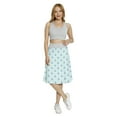 thumbnail image 2 of Women's Nautical Zigzags Anchor Silhouettes A-line Printed Skirt Casual Wear, L, Pale Blue Navy Blue, by Ambesonne, 2 of 6