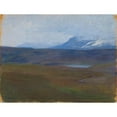 thumbnail image 3 of Maria Wrangel 18x15 Black Modern Framed Museum Art Print Titled - Landscape from Are, 3 of 5