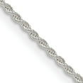 thumbnail image 1 of Sterling Silver 1.3mm Solid Rope Chain (20 X 1.3) Made In Italy qdr025-20, 1 of 5