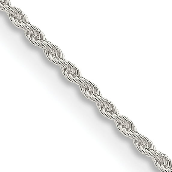 Sterling Silver 1.3mm Solid Rope Chain (20 X 1.3) Made In Italy qdr025-20