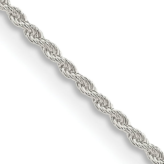 Sterling Silver 1.3mm Solid Rope Chain (24 X 1.3) Made In Italy qdr025-24