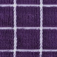 thumbnail image 3 of CC Home Furnishings Set of 4 Purple Solid Windowpane Eggplant Decorative Dish Towels 26 x 16, 3 of 3