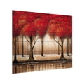 thumbnail image 2 of Trademark Fine Art 'Parade of Red Trees' Wooden Wall Art Art by Rio, 2 of 3