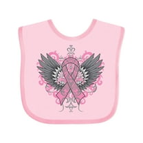 Inktastic Breast Cancer Cool Wings Boys or Girls Baby Bib