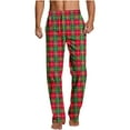 thumbnail image 2 of Pantalones largos para hombre, ropa de dormir para el hogar, pantalones de pierna recta con estampado fino, pantalones casuales para hombre, pantalones para hombre, 2 of 6
