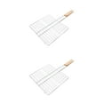 thumbnail image 6 of Hemoton 2pcs Grill Basket for Outdoor Grill, Stainless Steel Kabob Grilling Basket for Grilling Vegetables Meat Steak or Chicken, Outdoor Barbecue Grill Basket, 6 of 8