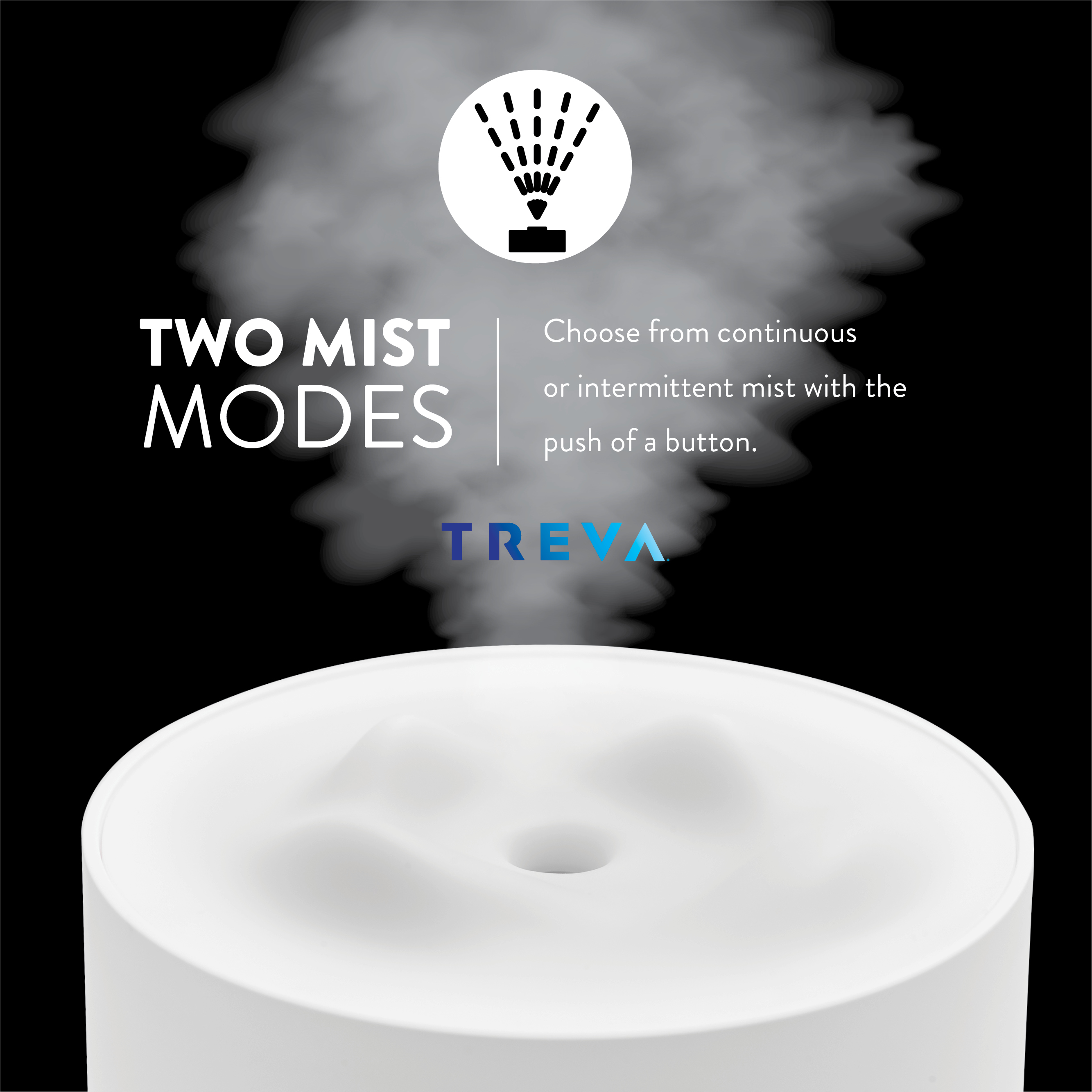 Treva Rechargeable Cool Mist Travel Humidifier, 500 ml with Nightlight - image 5 of 7