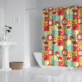 thumbnail image 2 of Pioneer Flower Floral Print Pattern Shower Curtain 72"x72", Bathroom Decorative Shower Curtain Set with 12 Hooks, Waterproof Washable, 2 of 6