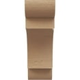 thumbnail image 2 of 4"W x 8"D x 12"H Classic New Brighton Rough Cedar Woodgrain TimberThane Corbel, Primed Tan, 2 of 6