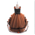 thumbnail image 6 of YUEHUA Toddler Halloween Party Dress, Sparkly Sequin Neckline with Fluffy Crinoline, Cute Puffed Sleeve Birthday Celebration Gown for 4-7, 6 of 9