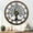 Black Rome, variant on Wall Clock,24inch Large Wall Clock,Silent Tree of Life Wall Clocks for Living Room Decor,Non-Ticking Battery Operated Wall Clock with Wood Frame for Living Room, Kitchen, Bedroom, or Office Wall