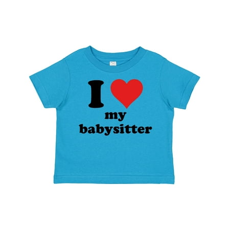 

Inktastic I Heart My Babysitter Gift Toddler Boy or Toddler Girl T-Shirt