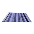 thumbnail image 2 of Ahgly Company Machine Washable Indoor Rectangle Abstract Blue Modern Area Rugs, 2' x 4', 2 of 4