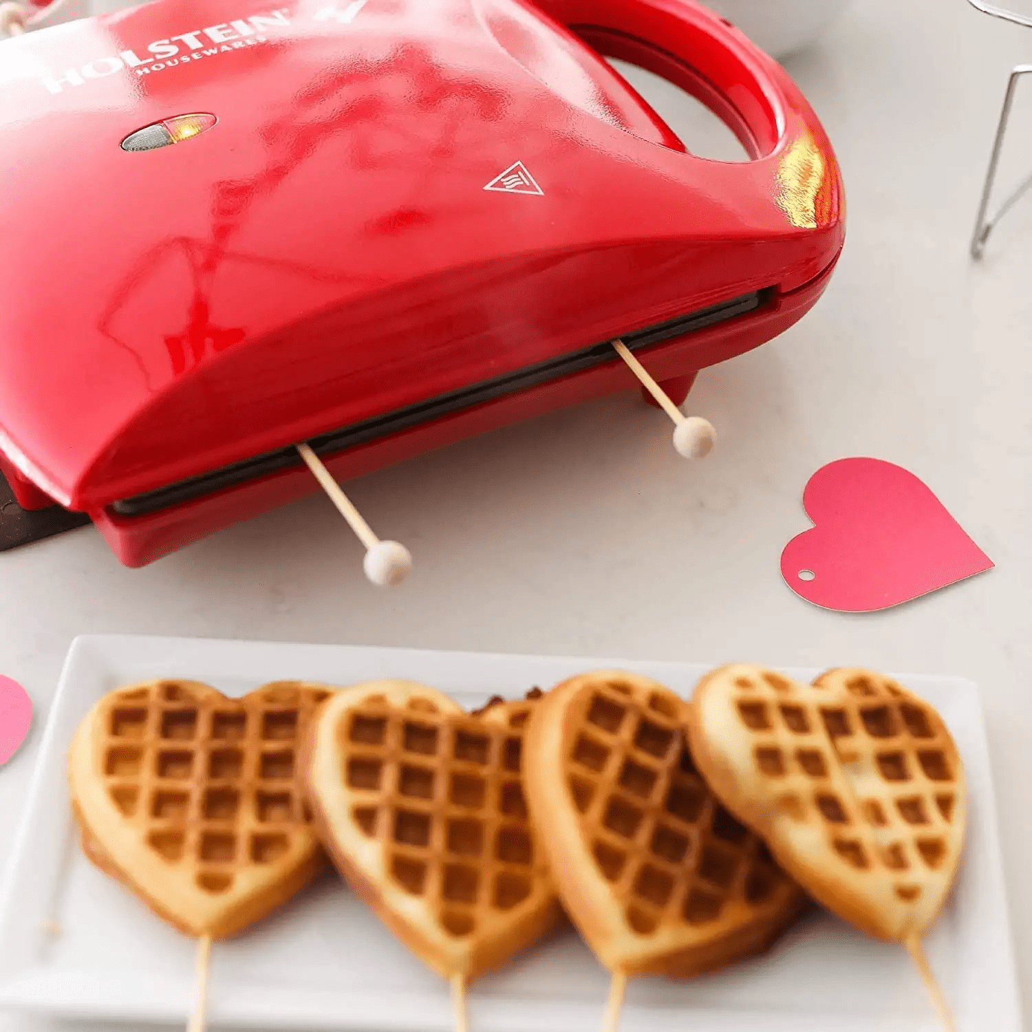 holstein housewares heart shaped waffle maker