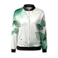 thumbnail image 5 of Ruyang Women's Bomber Jacket Casual Coat Zip Up Outerwear Windbreaker with Pockets Women Fall Winter Clothes S-XXL, 5 of 5