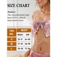 thumbnail image 5 of Aivtalk Women Metallic Sequin Tank Tops Shiny Backless Glitter Halter Sparkle Body Chain Bra Sleeveless Chainmail Rhinestone Cami Crop for Carnival Festival Rave Disco Rose Gold L for Valentine's Day, 5 of 7