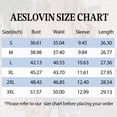 thumbnail image 6 of AESLOVIN Women's V Neck Short Sleeve T Shirts Casual Loose Rolled Cuff Tee Tops in  Pink S, 6 of 6